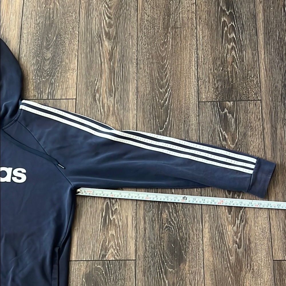 Adidas Navy Blue Hoodie Mens Large - Picture 14 of 15